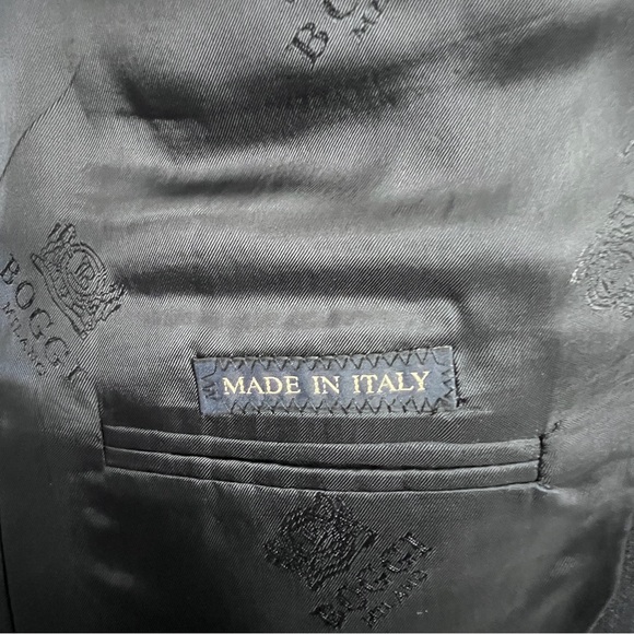 Boggi Navy Wool Blazer/Jacket SZ 50IT/40US Classic Chic Old Money Preppy Grandpa - Picture 14 of 16